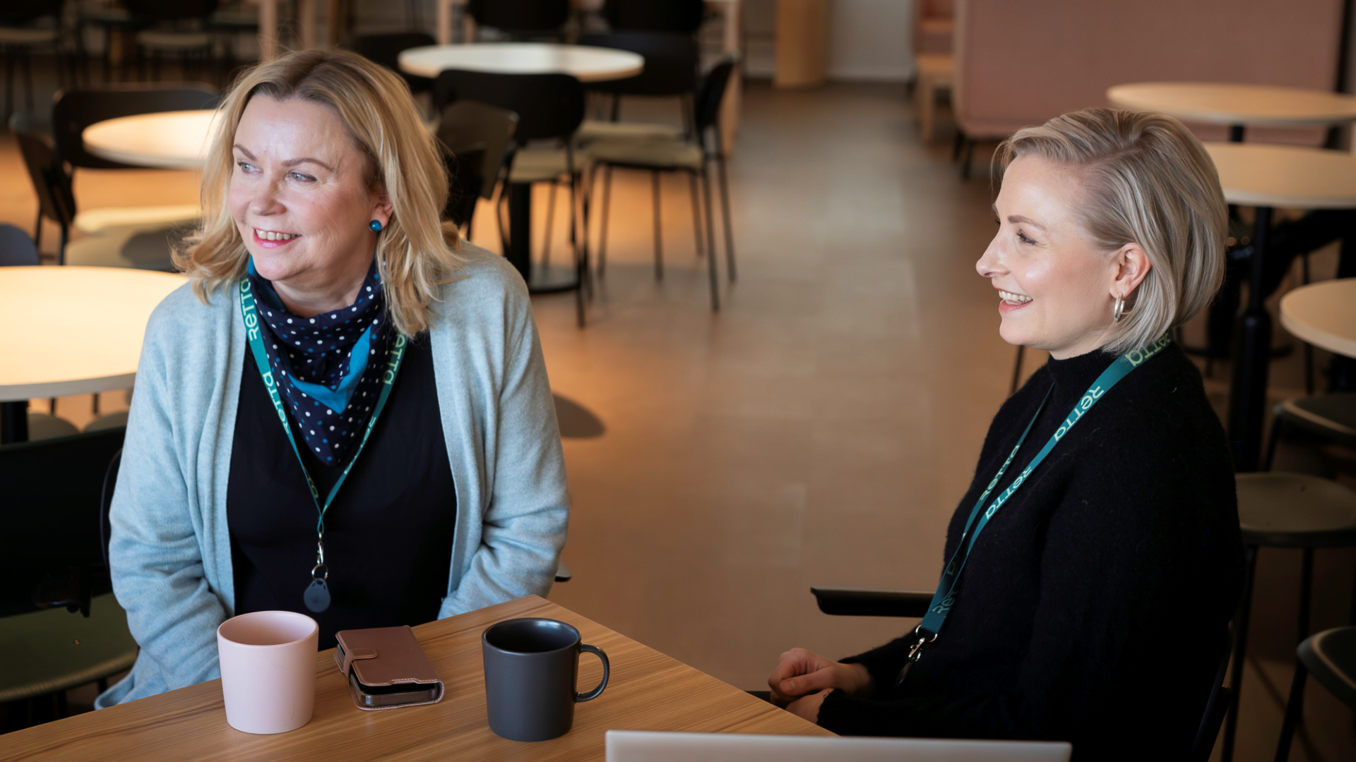 Tuija Koski ja Jenni Still Retta Managementilta ovat tyytyväisiä yhteistyöhön Laurea-ammattikorkeakoulun kanssa.
