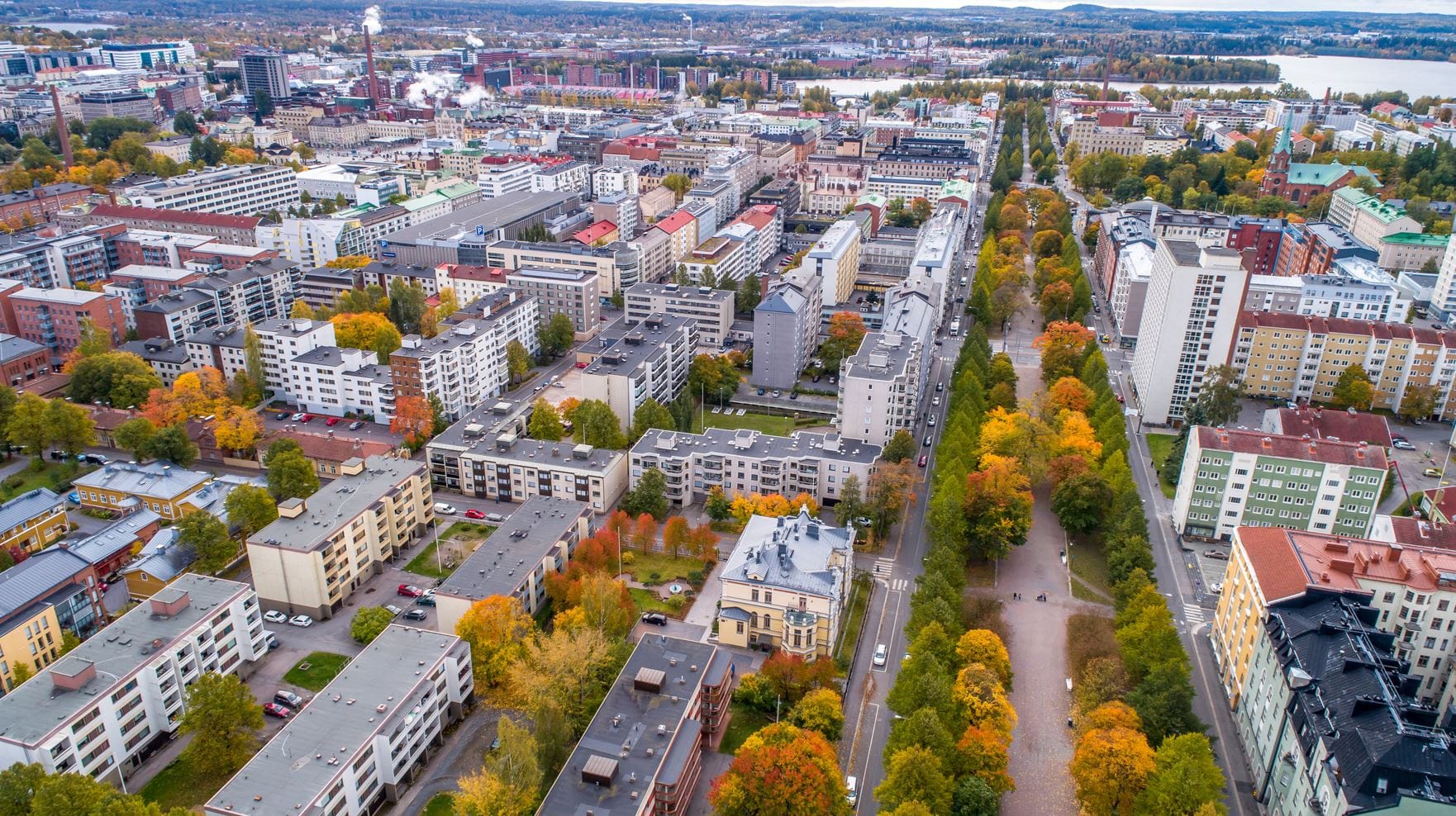 Ilmakuva Tampereen kauungista